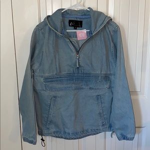 Denim hooded jacket (NWT)